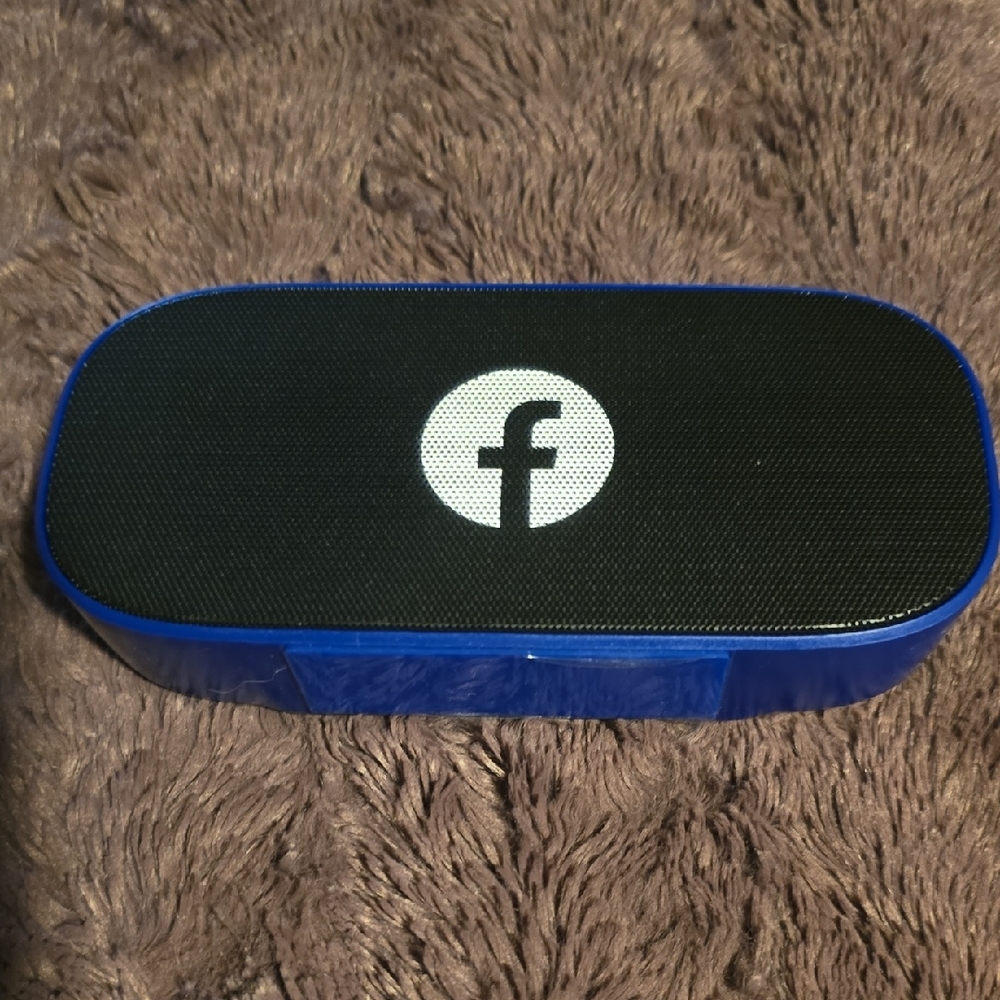 Blue and Black Bluetooth Speaker